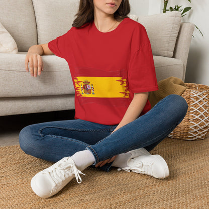 Spain Flag T-Shirt — Distressed Spanish Flag Graphic Tee