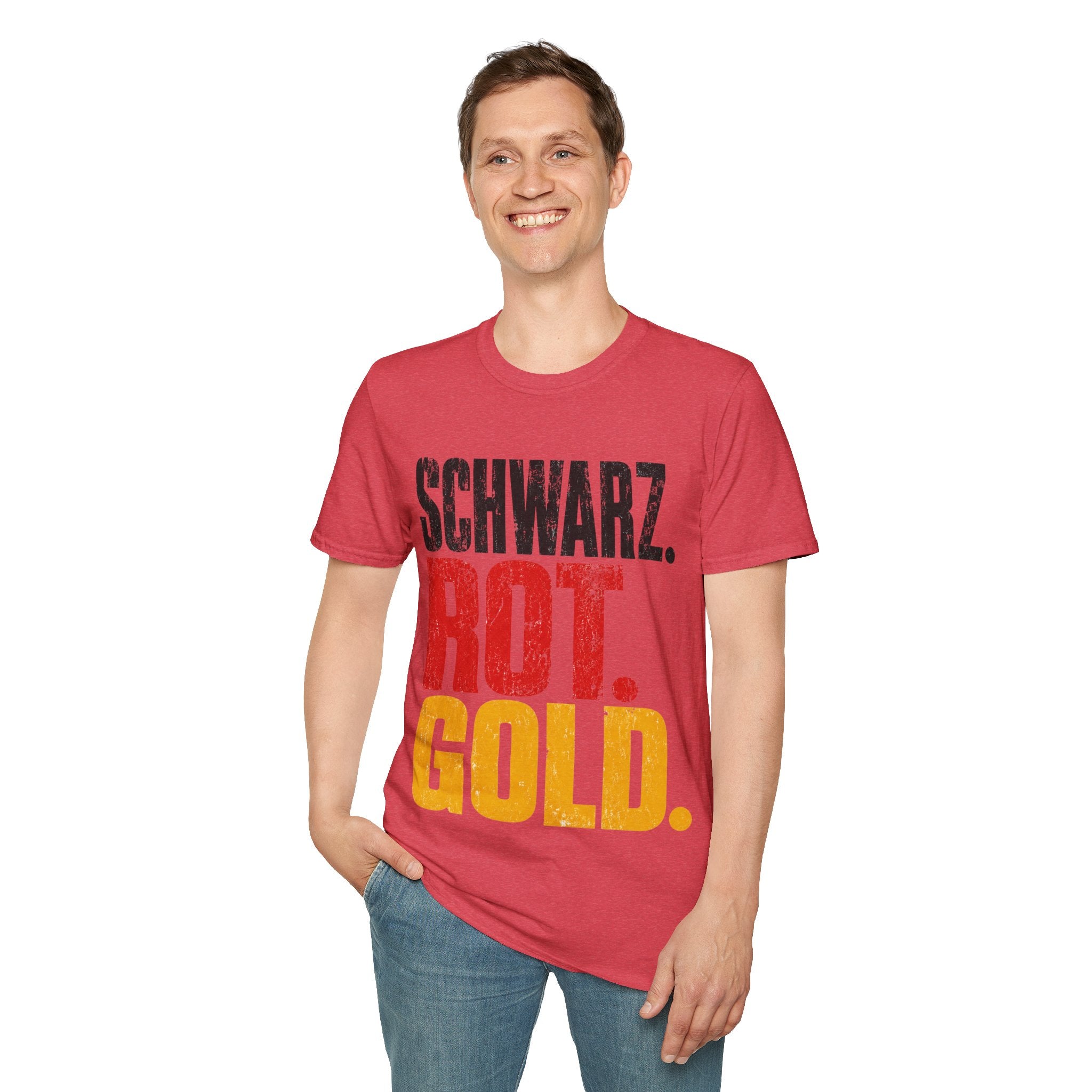 Germany Schwarz Rot Gold T-Shirt — German Flag Pride Graphic Tee