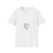 "One More Sip For Fall" Cute Coffee Graphic Tee - Minimalist Autumn Vibe White T-Shirt - Trending Now - September 2026