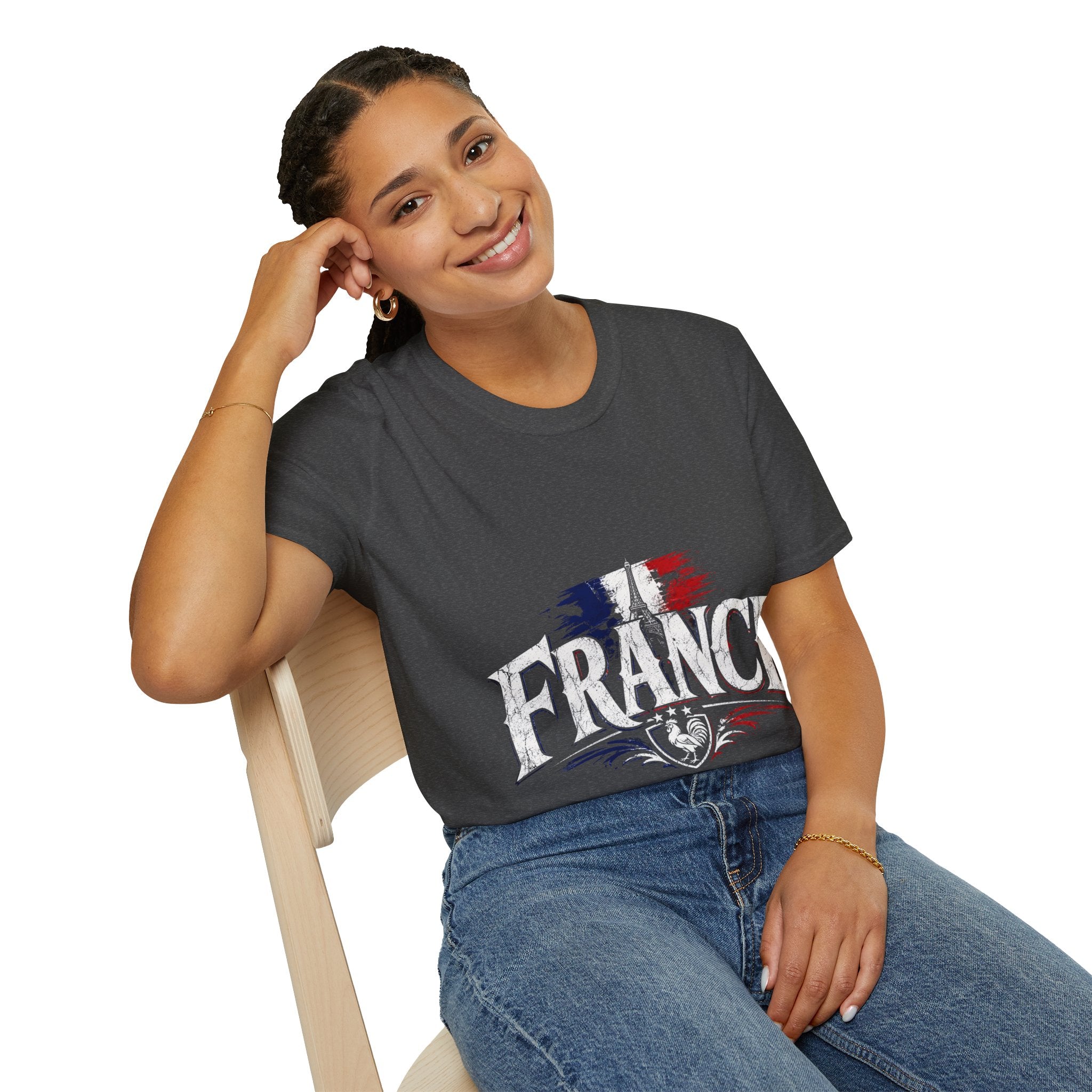 France Flag T-Shirt — Vintage Eiffel Tower French Pride Tee