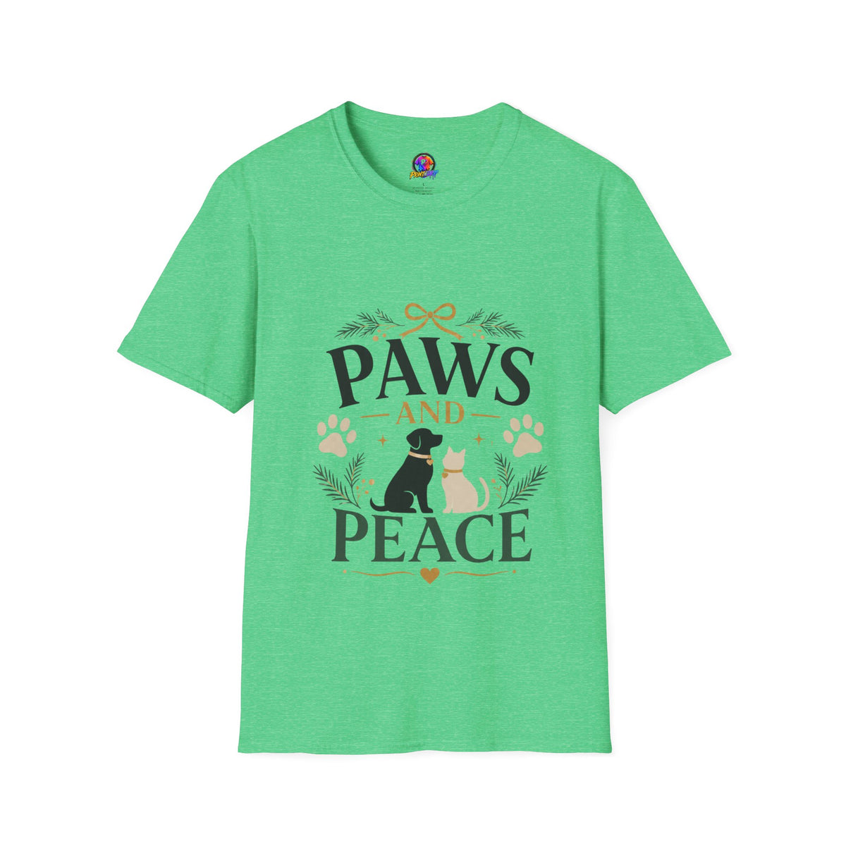 Paws and Peace T-Shirt — Cozy Pet Lover Tee
