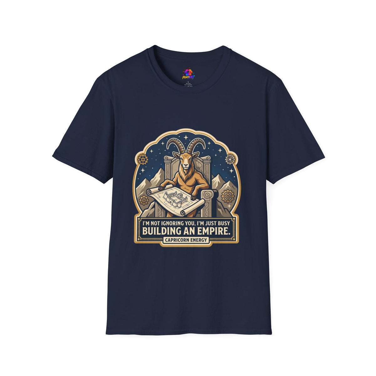 Capricorn Zodiac T-Shirt — "Building an Empire" Goat Horoscope Tee
