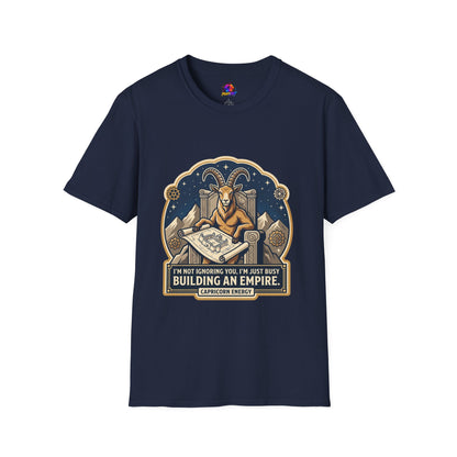 Capricorn Zodiac T-Shirt — "Building an Empire" Goat Horoscope Tee