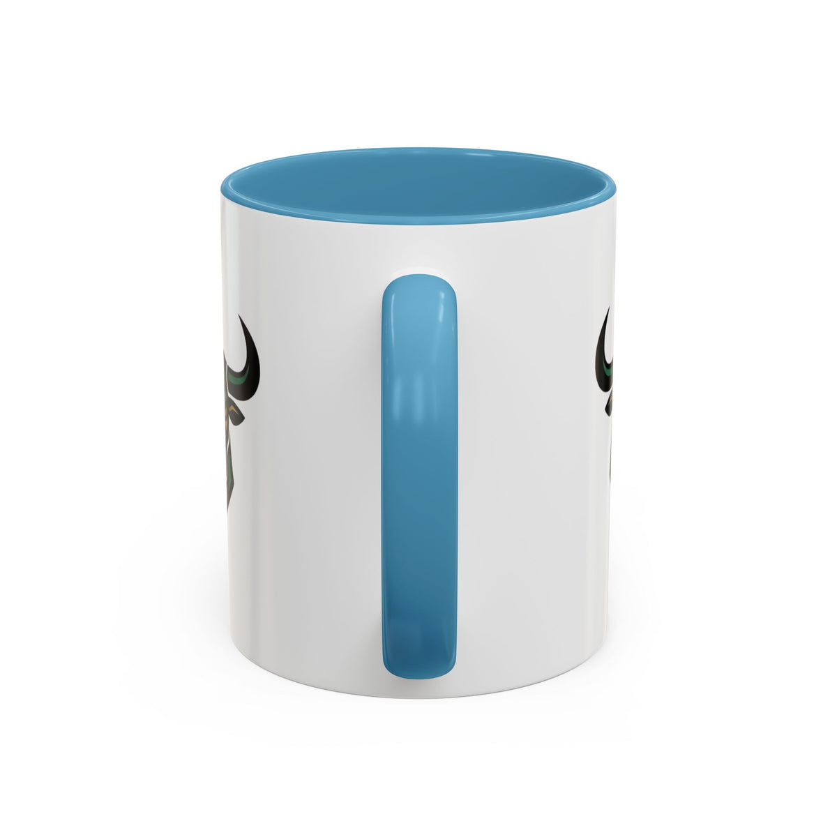 Taurus Geometric Bull Accent Coffee Mug –  Tribal Bull Head Ceramic Mug