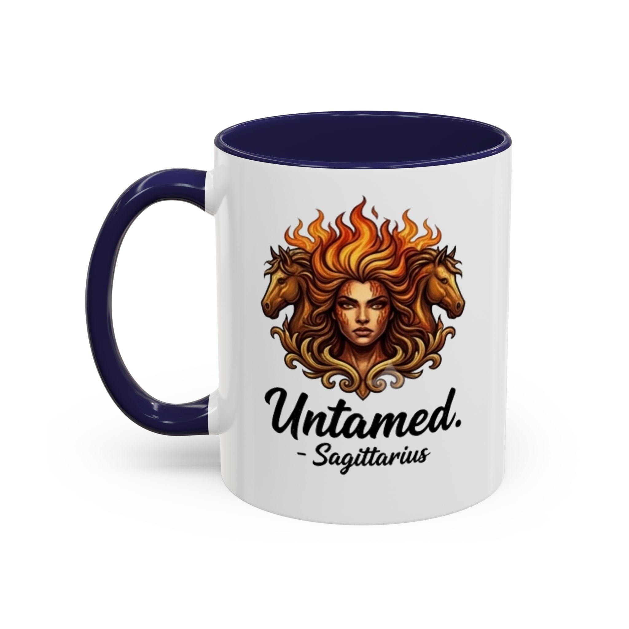 Untamed Sagittarius Accent Coffee Mug – Zodiac Astrology Gift (11/15oz)