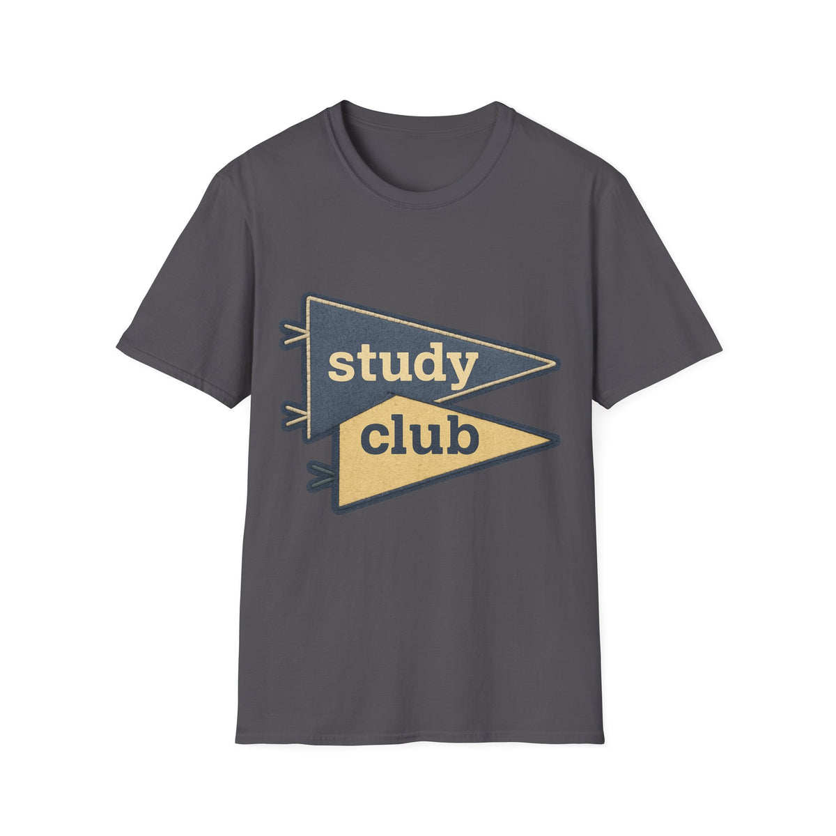 Study Club T-Shirt — Retro Pennant Student Tee - Trending Now - August 2026