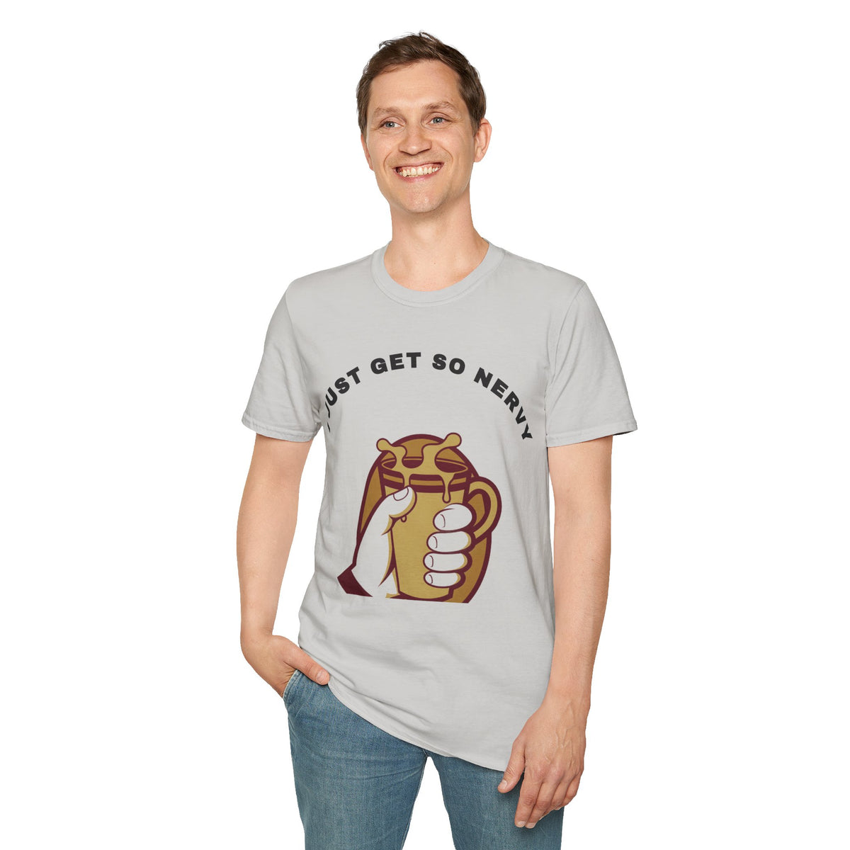 T-Shirt — “I Just Get So Nervy” Nervous Sloth Graphic Tee - Trending Now - September 2026
