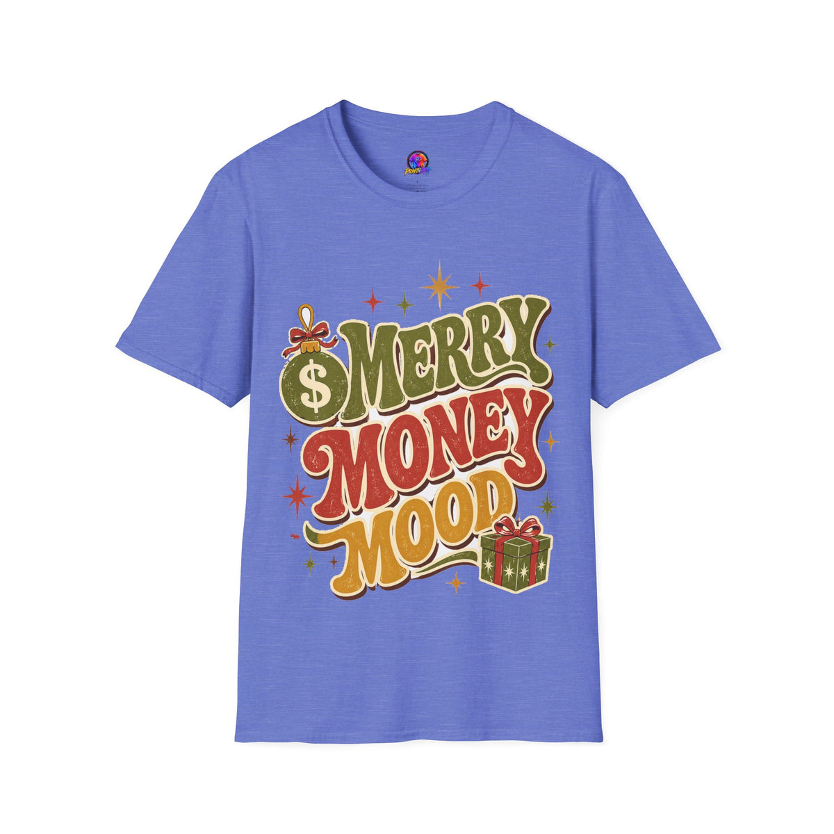 Merry Money Mood T‑Shirt — Retro Holiday Graphic Tee