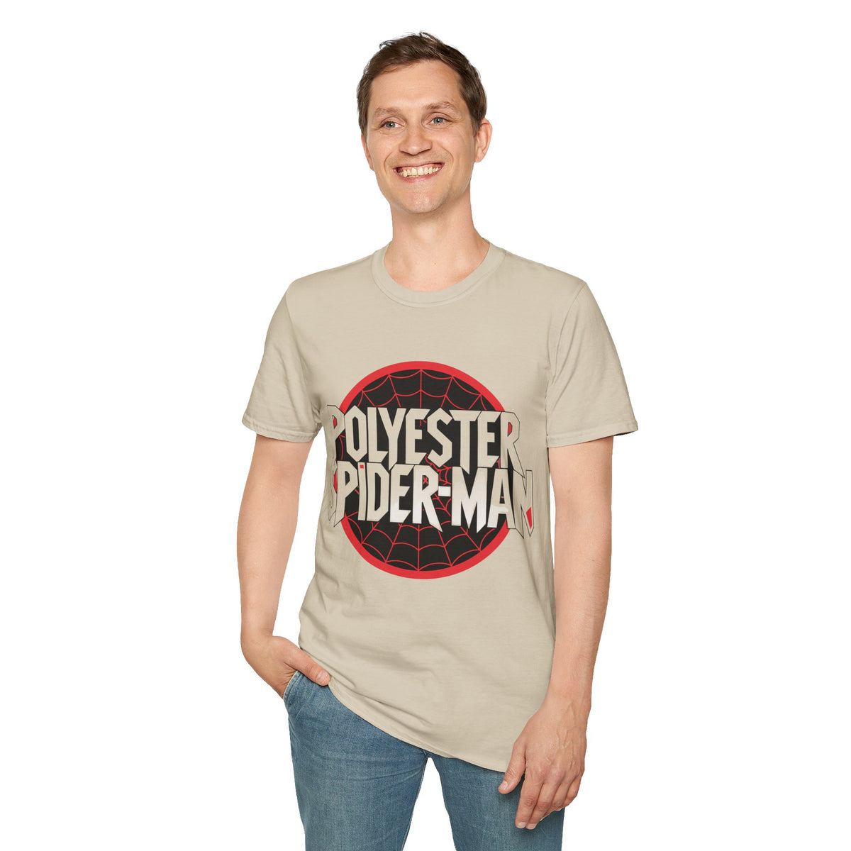 Polyester Spider-Man T-Shirt — Retro Web Logo Graphic Tee - Trending Now - August 2026