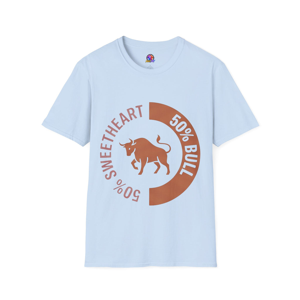 Taurus Bull 50% Sweetheart Graphic T-Shirt — Zodiac Taurus Valentine Tee