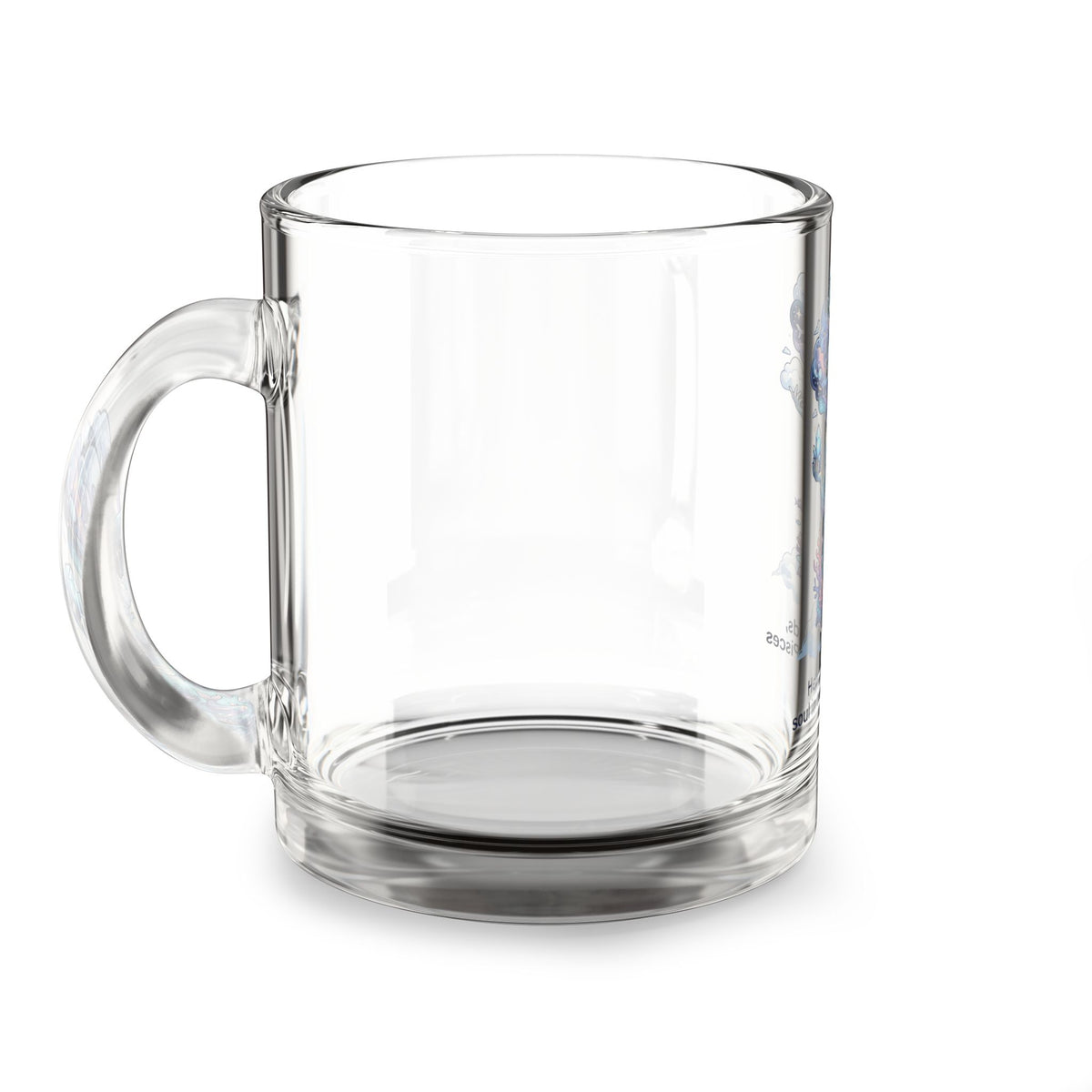 Pisces Art Glass Mug — "Head in the Clouds, Soul in the Deep" 10oz