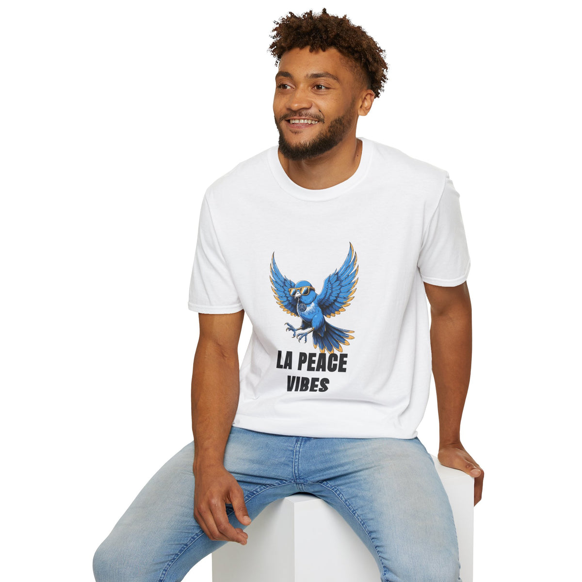 Peace Vibes Blue Parrot T-Shirt - Trending Now - August 2026
