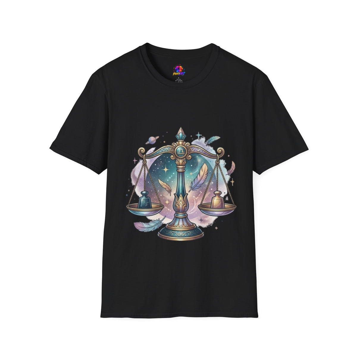 Libra Scales Zodiac T-Shirt — Celestial Astrology Graphic Tee