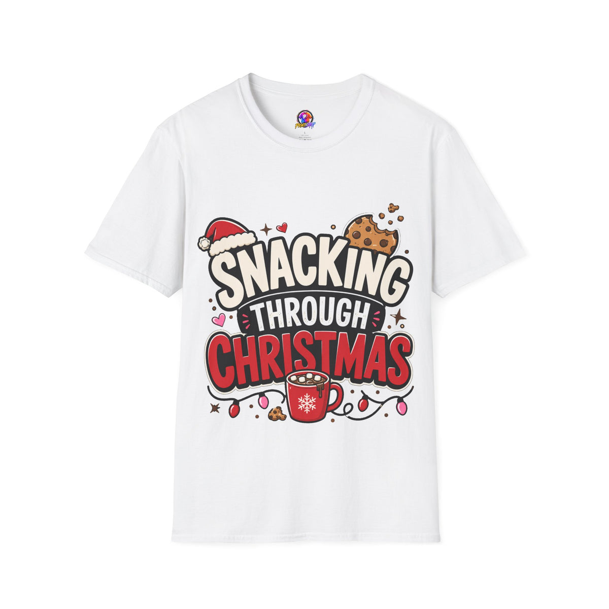 Snacking Through Christmas T-Shirt — Funny Holiday Cookie Tee