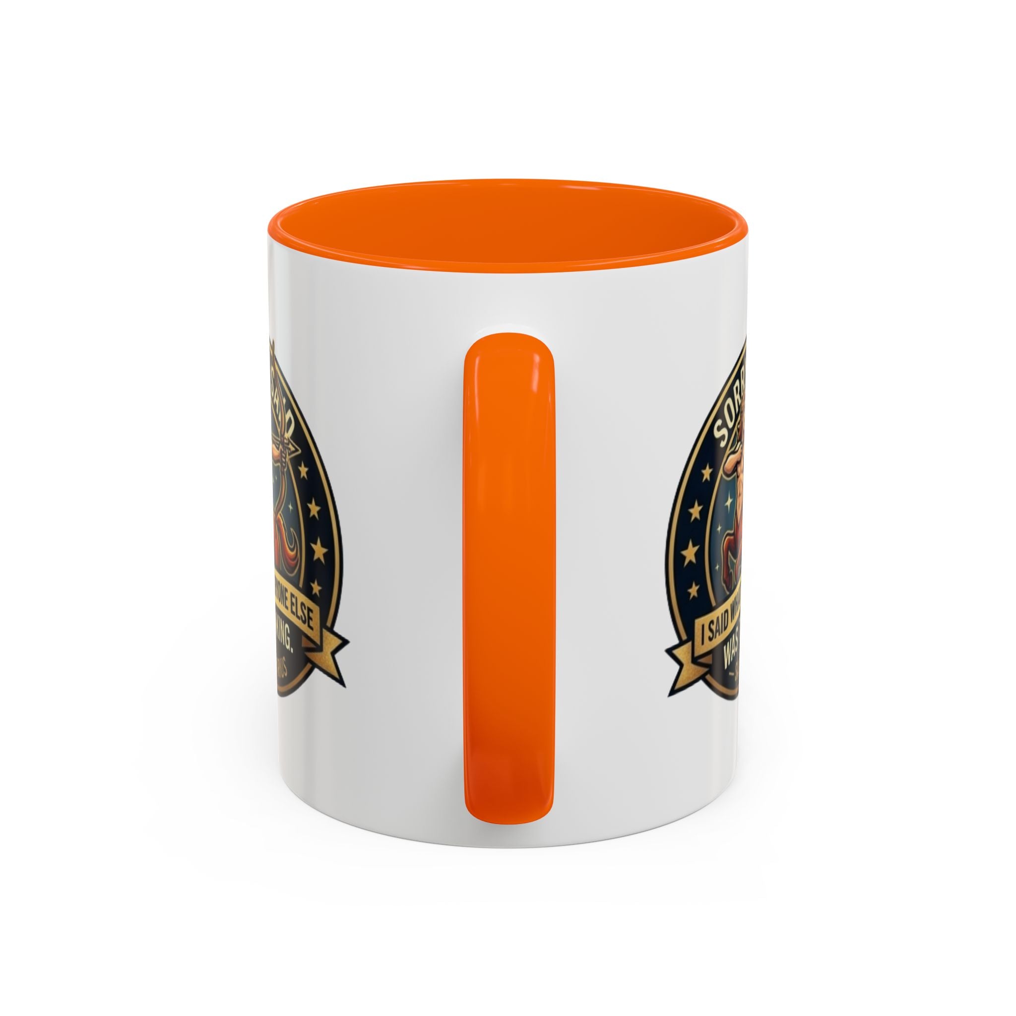 Sagittarius Coffee Mug — "Sorry I Said What Everyone Else Was Thinking" Zodiac Archer Accent Mug