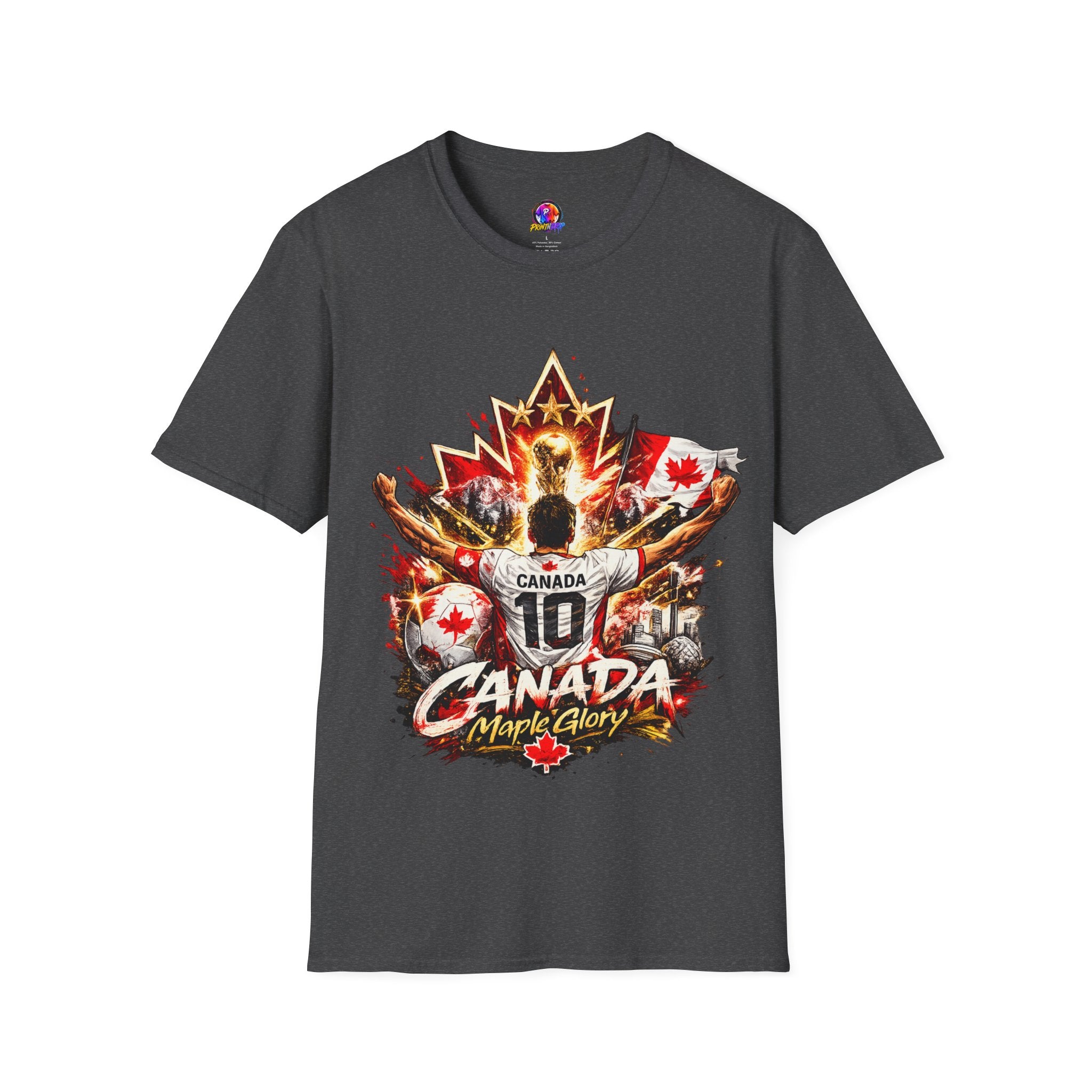 Canada Maple Glory T‑Shirt — Vintage Canadian Maple Leaf Graphic Tee