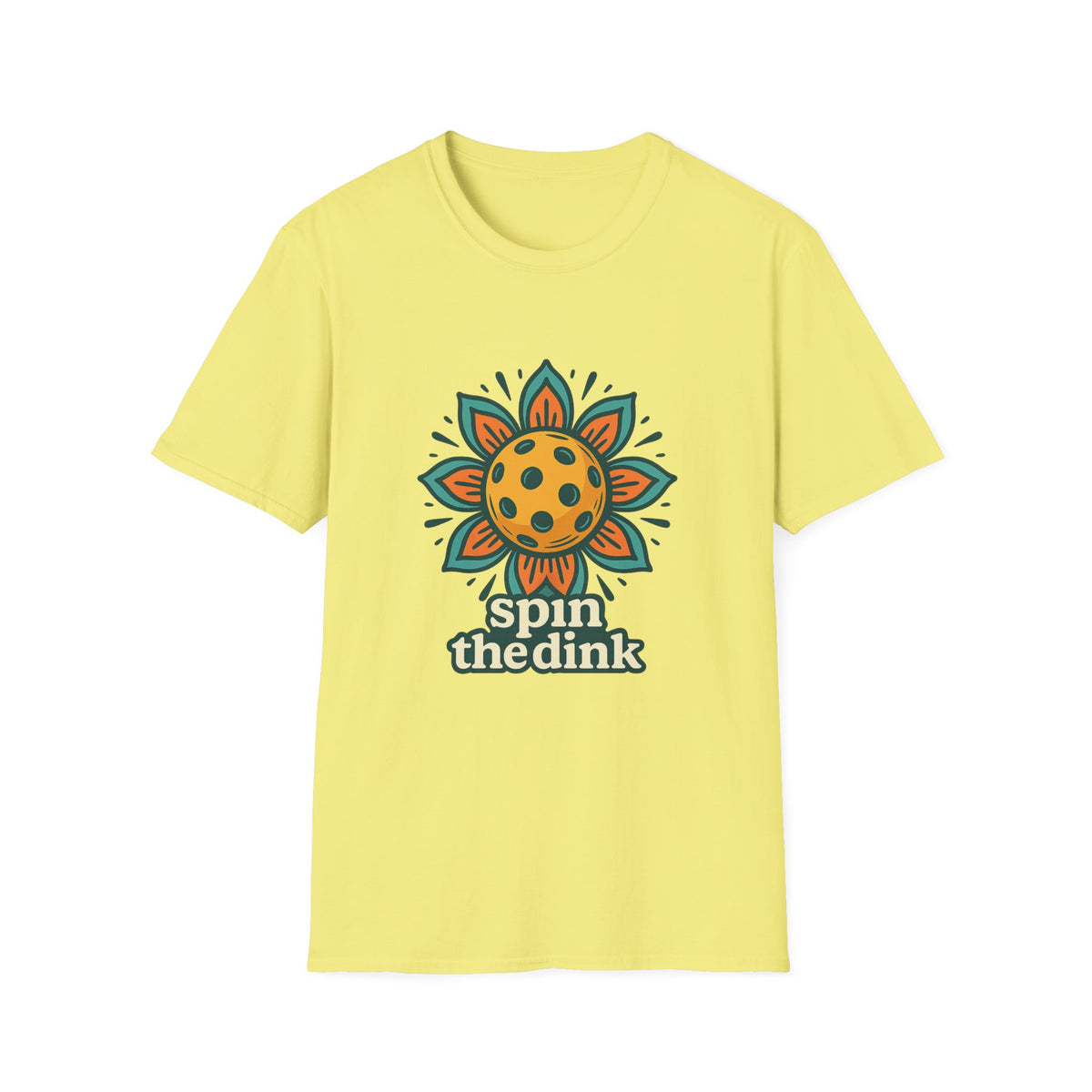 T-Shirt — 'Spin the Dink' Sunflower Paddle Tennis Graphic Tee - Trending Now - August 2026