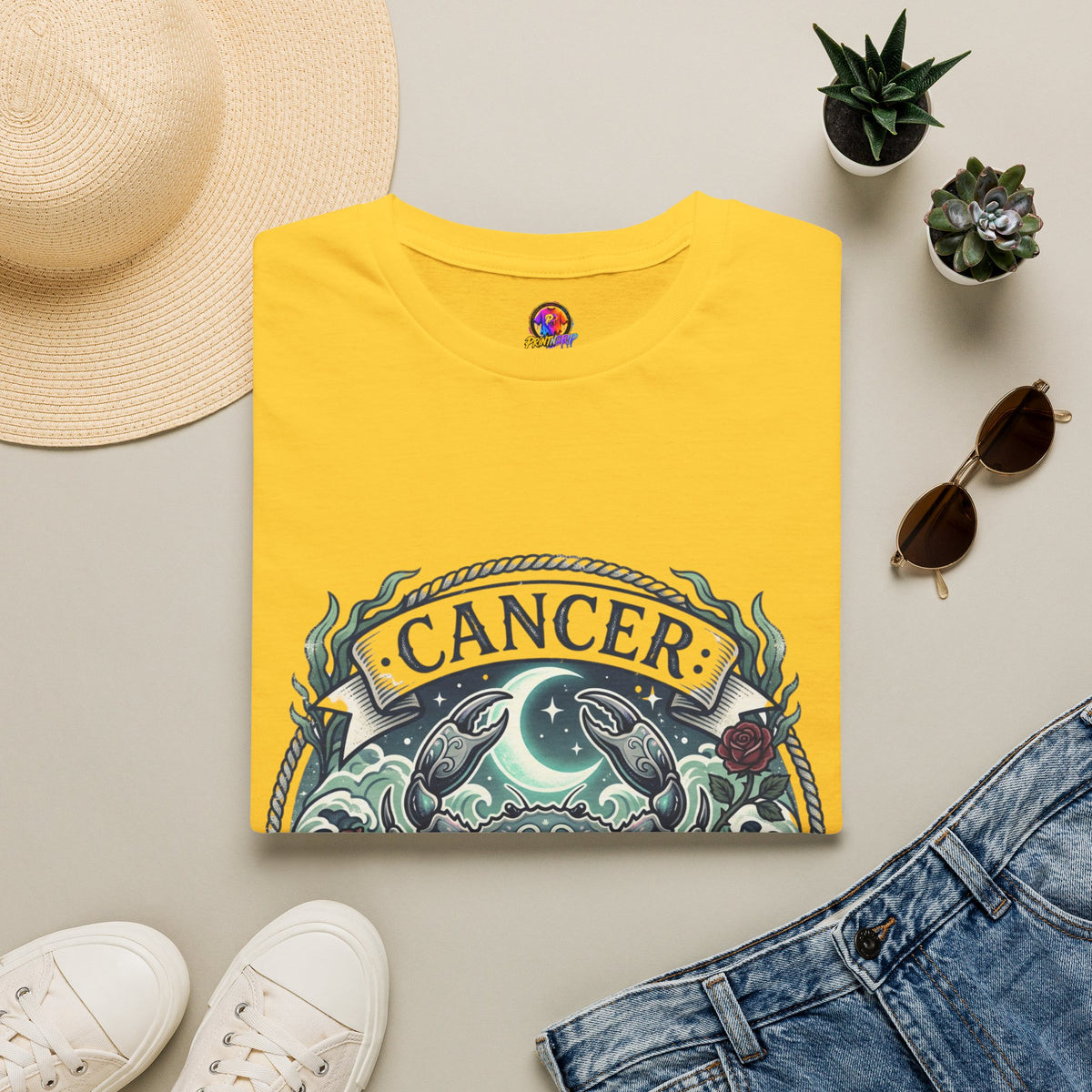 Cancer Zodiac T-Shirt — Crab Constellation Sign Tee