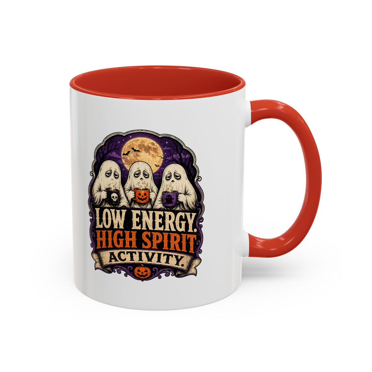Halloween  Low Energy High Spirit Accent Coffee Mug