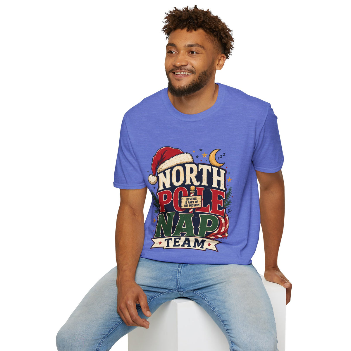 North Pole Nap Team T-Shirt — Funny Christmas Sleepy Holiday Tee