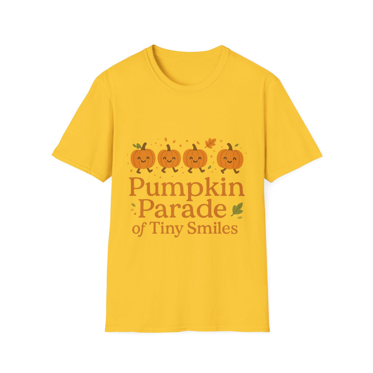 "Pumpkin Parade" Tiny Smiles Tee | Cute Fall Autumn Graphic T-Shirt - Trending Now - September 2026