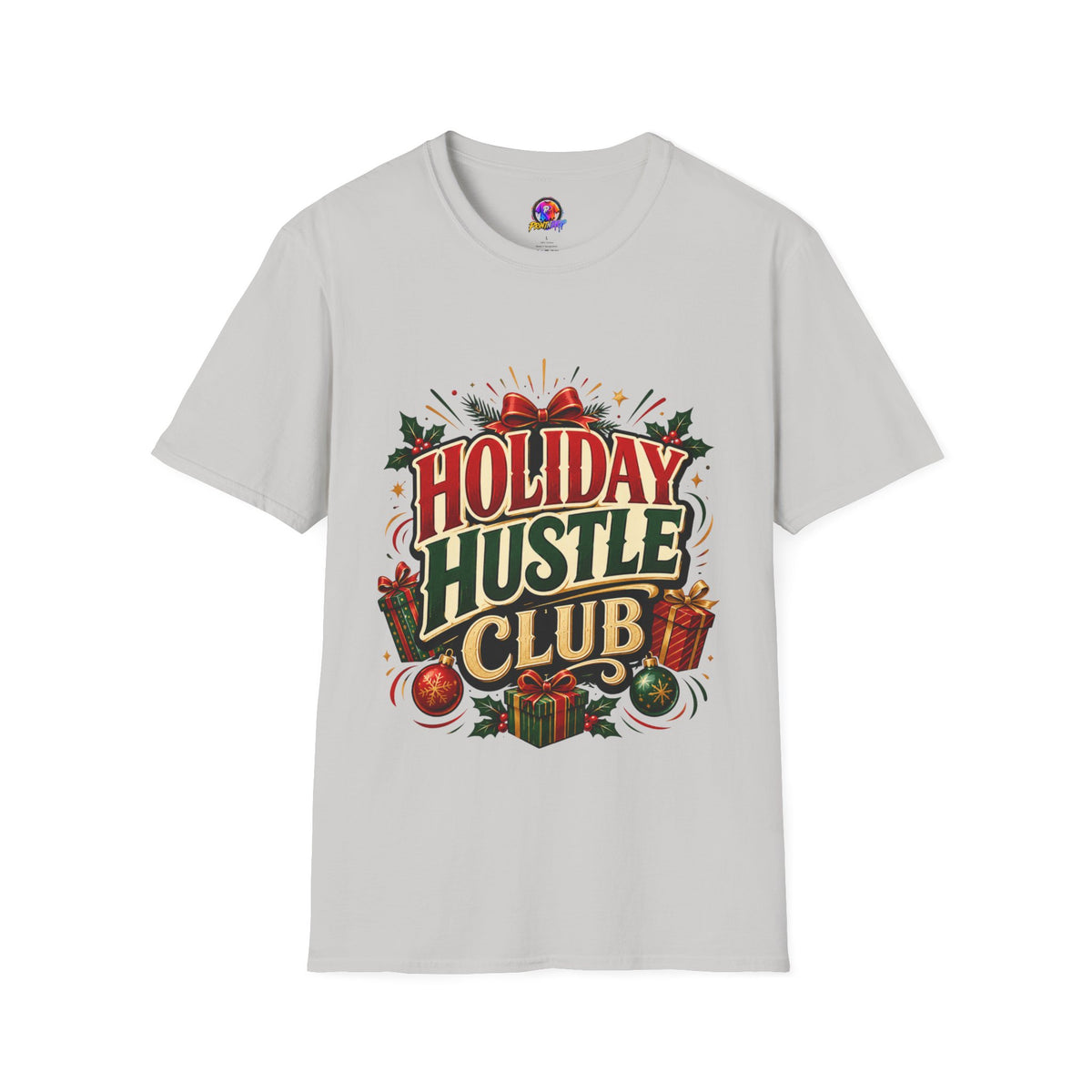 Holiday Hustle Club T-Shirt — Funny Christmas Graphic Tee