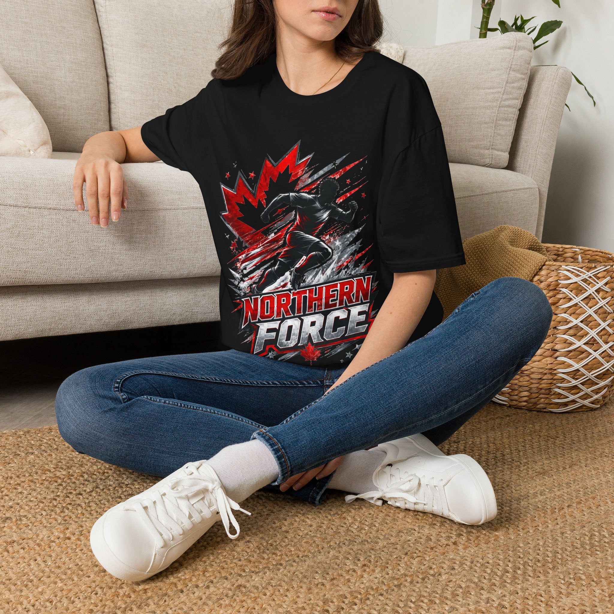 Canada Northern Force Running T‑Shirt — Canada Maple Runner Athletic Tee