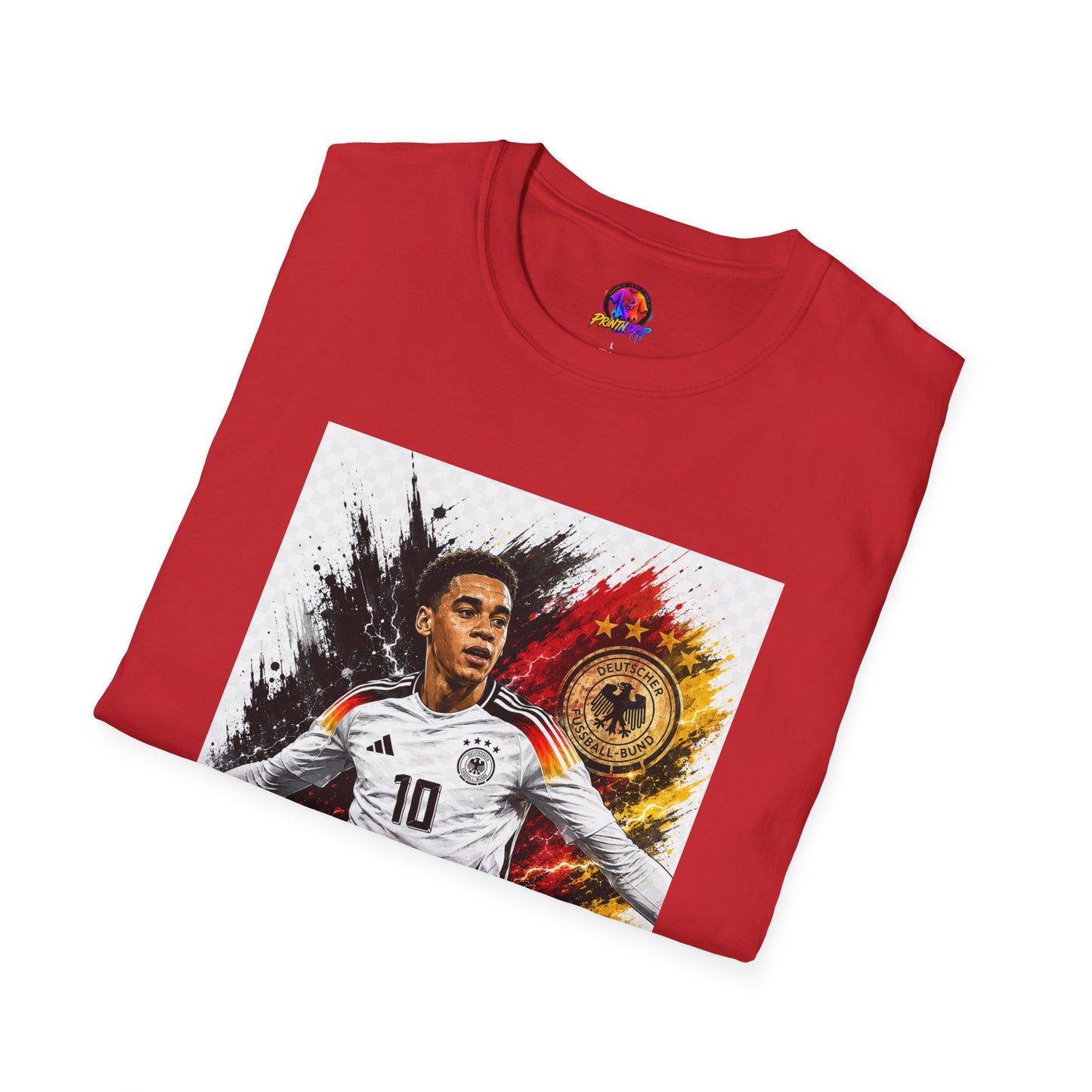 Germany Soccer Player Graphic T-Shirt — Jamal Musiala Germany Jersey Design