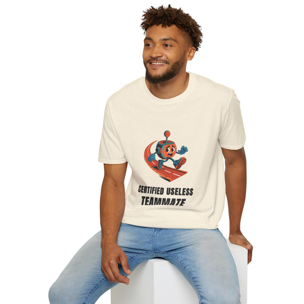 Certified Useless Teammate T-Shirt — Retro Robot Graphic - Trending Now - August 2026