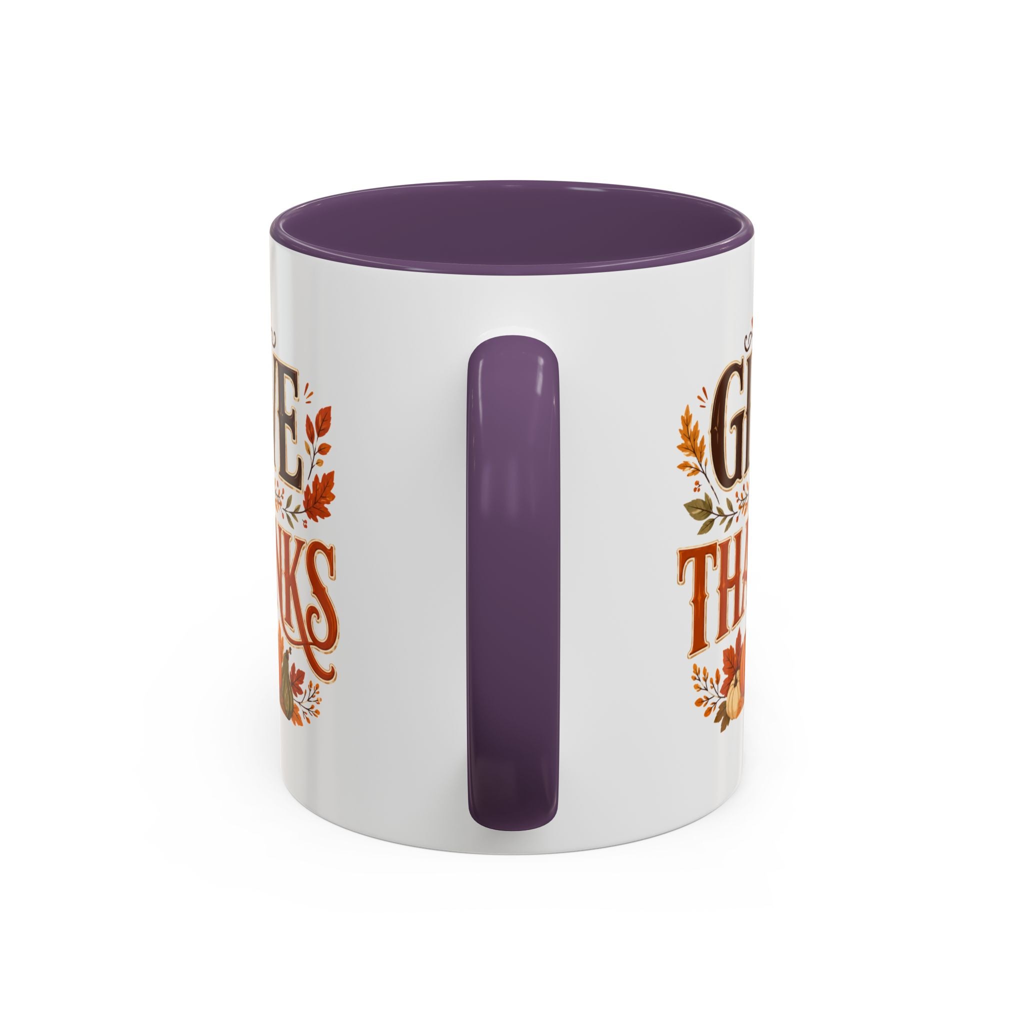 Thanksgiving Mug Give Thanks Coffee Mug — Thanksgiving Fall Accent Mug