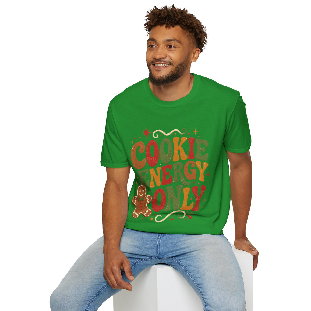 Cookie Energy Only T-Shirt — Festive Gingerbread Holiday Tee
