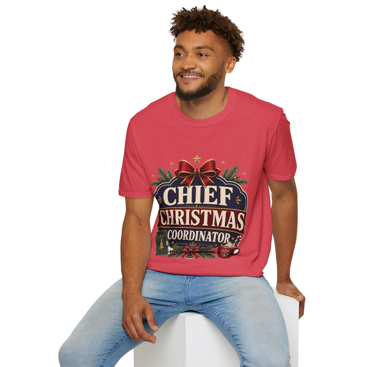 Christmas T-Shirt — "Chief Christmas Coordinator" Holiday Graphic Tee