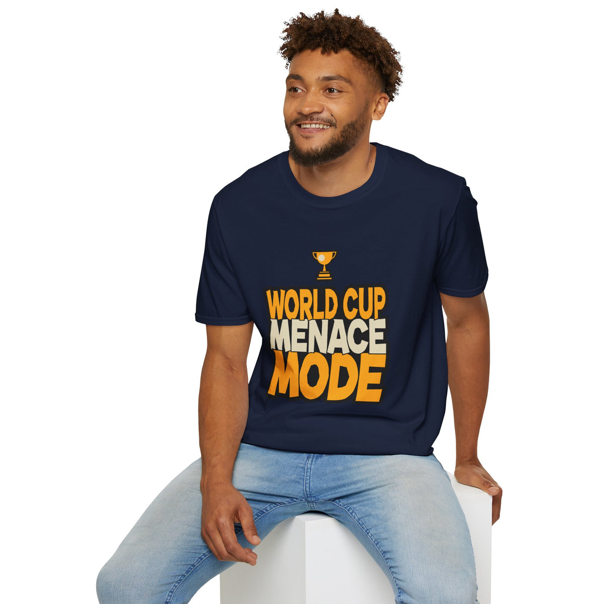 World Cup Menace Mode T-Shirt — Funny Soccer Fan Tee with Trophy Graphic - Trending Now - August 2026