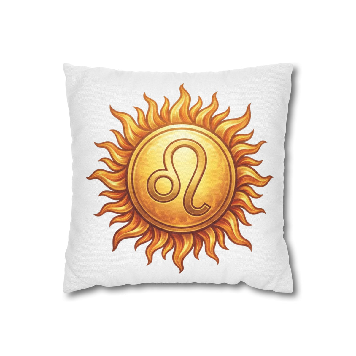 Leo Sun Zodiac Decorative Pillow Spun Square Pillowcase