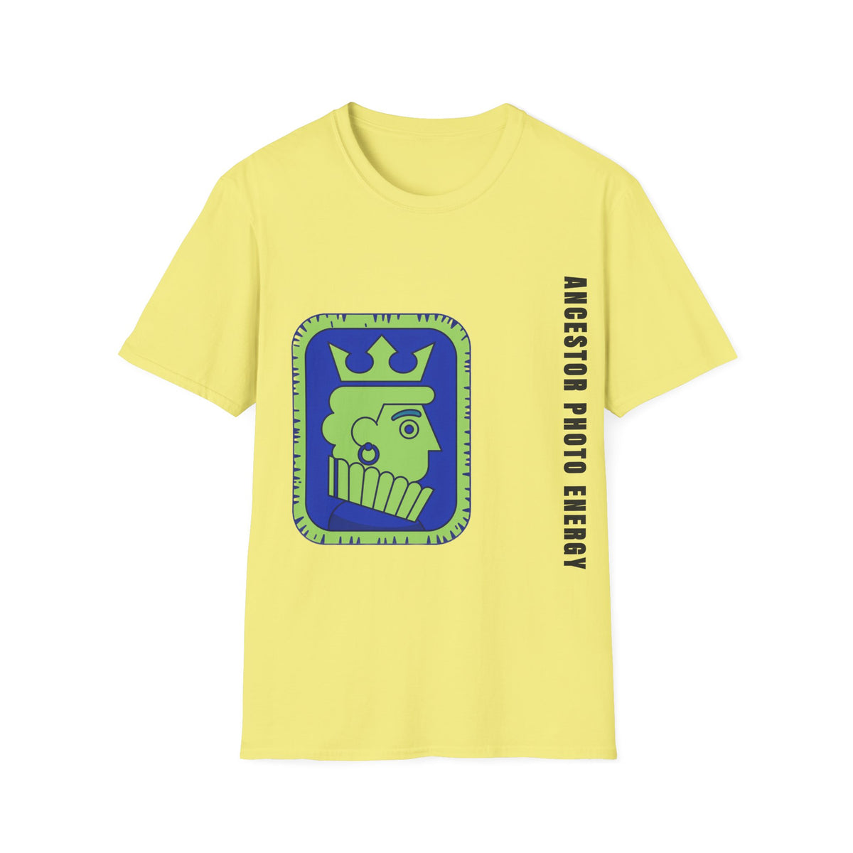 King Checkerboard Graphic T‑Shirt — Bold Green & Blue Chess King Design - Trending Now - September 2026