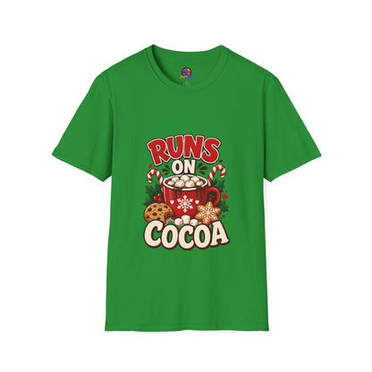 T-Shirt — Runs On Cocoa Holiday Graphic Tee