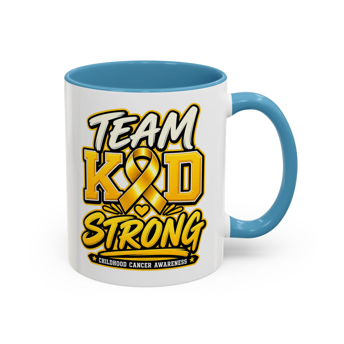 Team KID Strong Childhood Cancer Awareness Coffee Mug