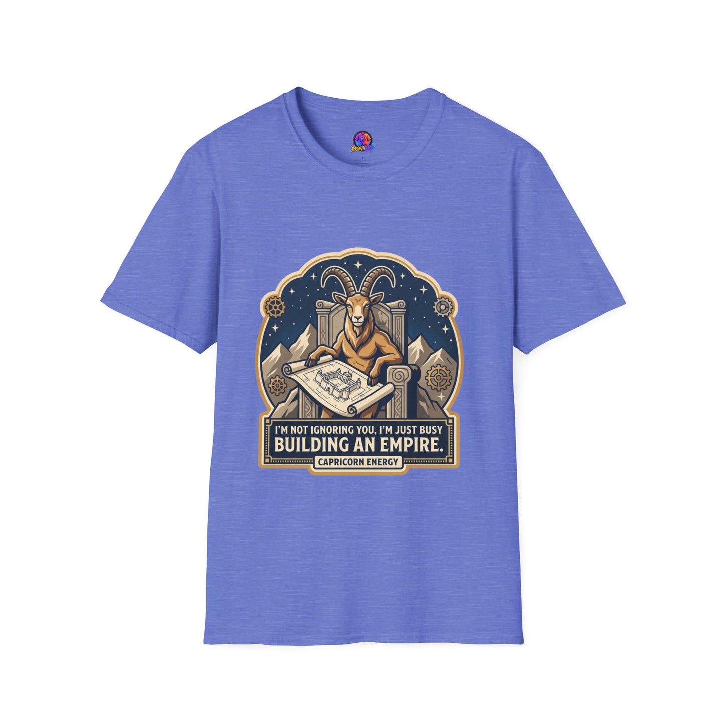 Capricorn Zodiac T-Shirt — "Building an Empire" Goat Horoscope Tee