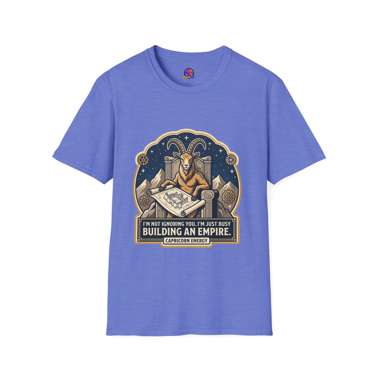Capricorn Zodiac T-Shirt — "Building an Empire" Goat Horoscope Tee