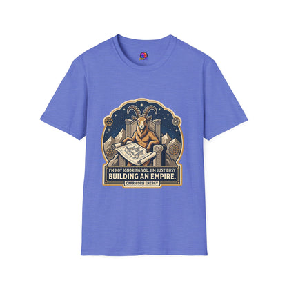 Capricorn Zodiac T-Shirt — "Building an Empire" Goat Horoscope Tee