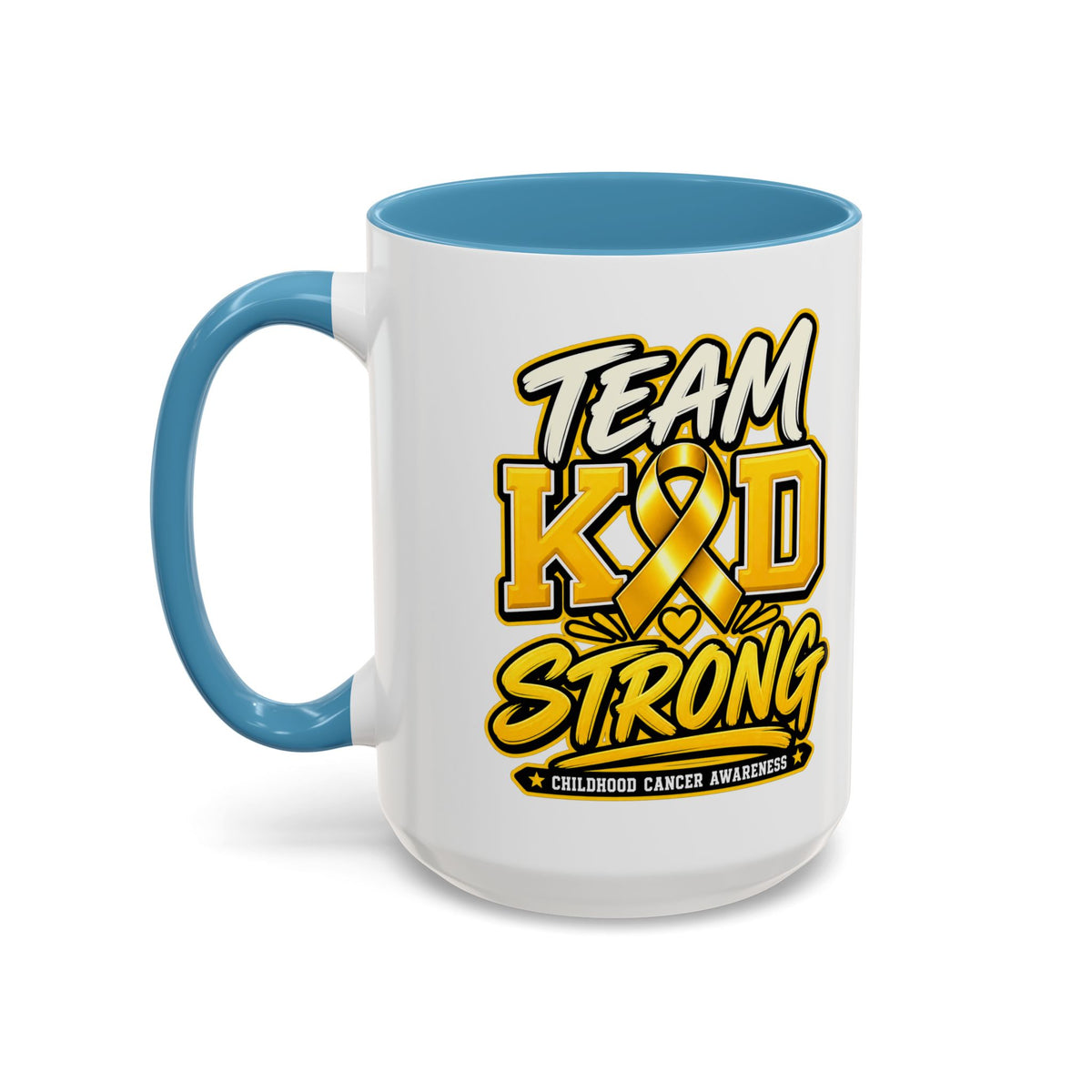 Team KID Strong Childhood Cancer Awareness Coffee Mug