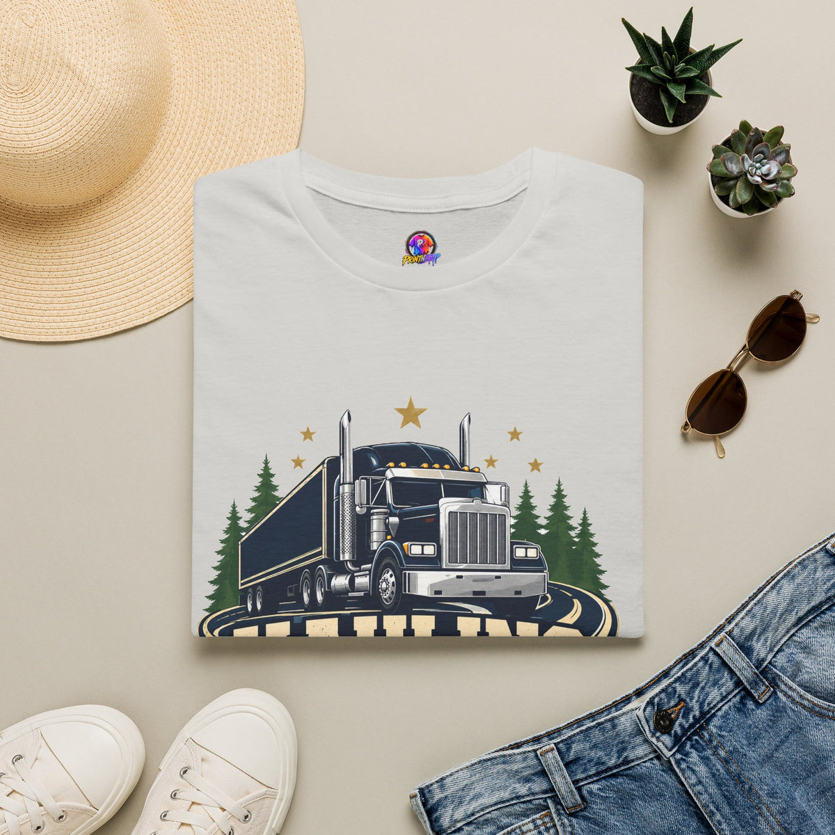 Christmas Truck T‑Shirt — "Hauling Holiday Cheer" Festive Trucker Tee