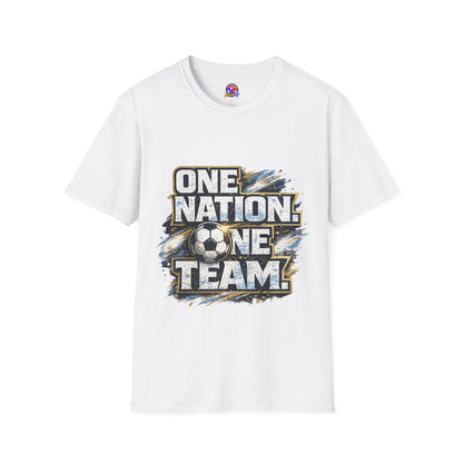 One Nation One Team Soccer T-Shirt — Supportive Fan Tee