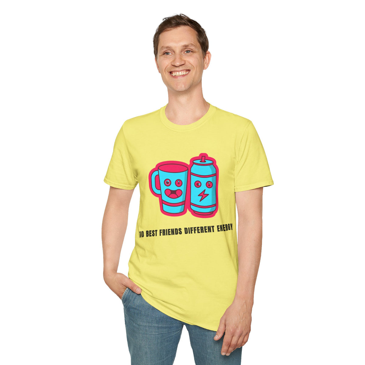 Battery & Cup Best Friends T‑Shirt — Cute Kawaii Coffee Mug and Battery Graphic Tee - Trending Now - September 2026