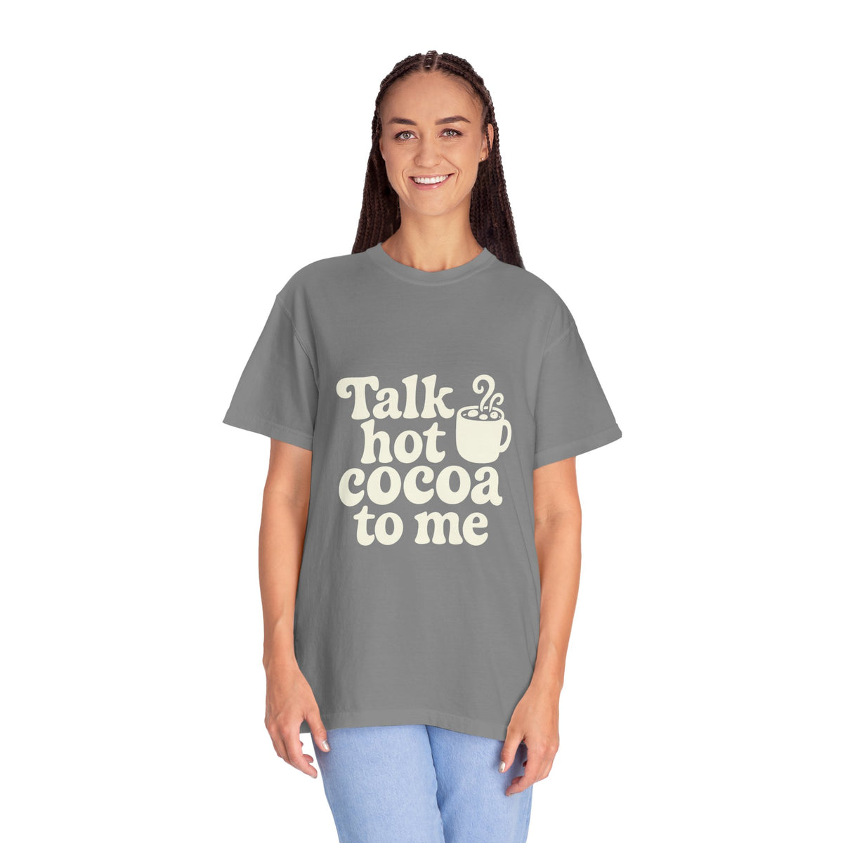 Talk Hot Cocoa To Me Tee - Funny Winter Mug Graphic T-Shirt - Trending Now - October 2026