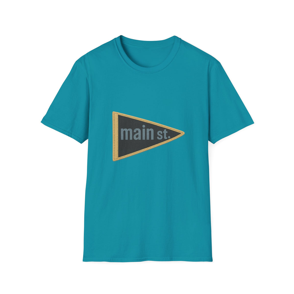 Main St. Triangle Logo T‑Shirt — Vintage Retro Street Sign Graphic Tee - Trending Now - August 2026