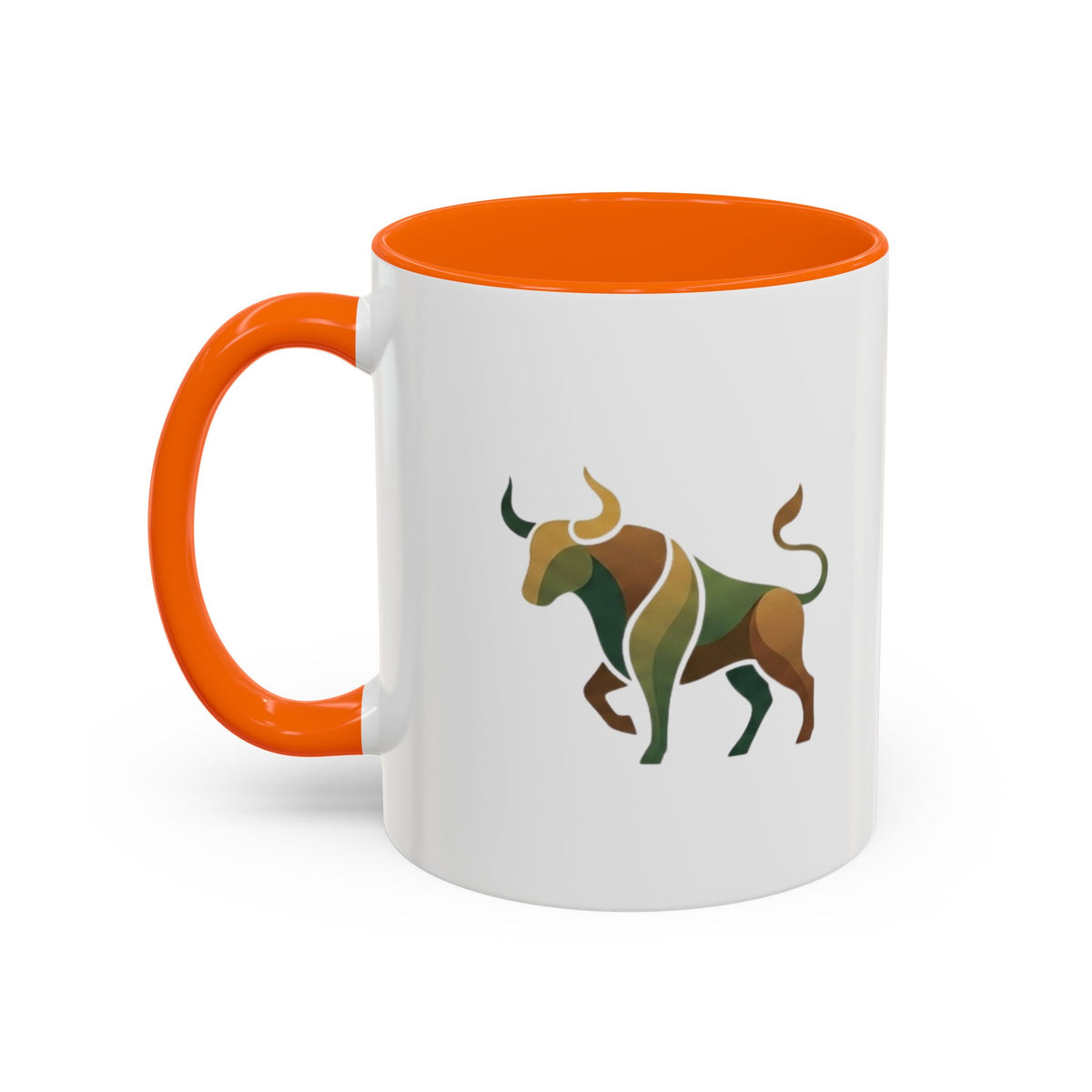 Taurus Geometric Bull Accent Coffee Mug — Taurus Zodiac Gift