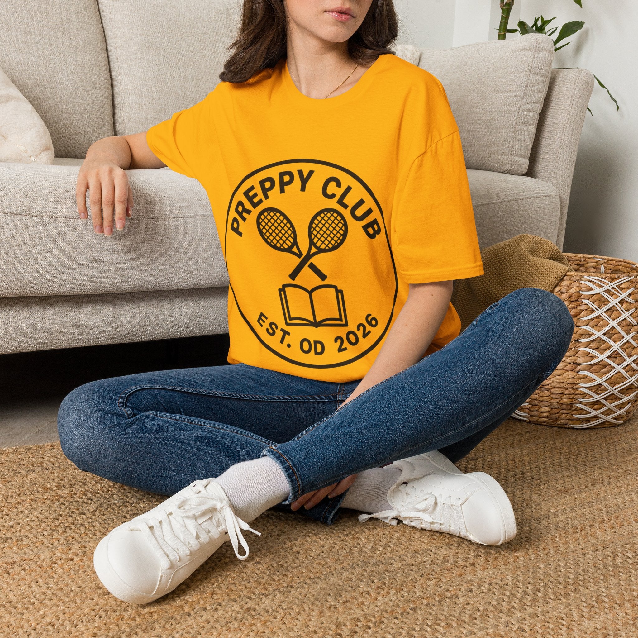 Preppy Club Tennis T‑Shirt — 'Preppy Club' Logo Tee (Est. 2026) - Trending Now - August 2026 Trends - Everyday Sporty T-shirt