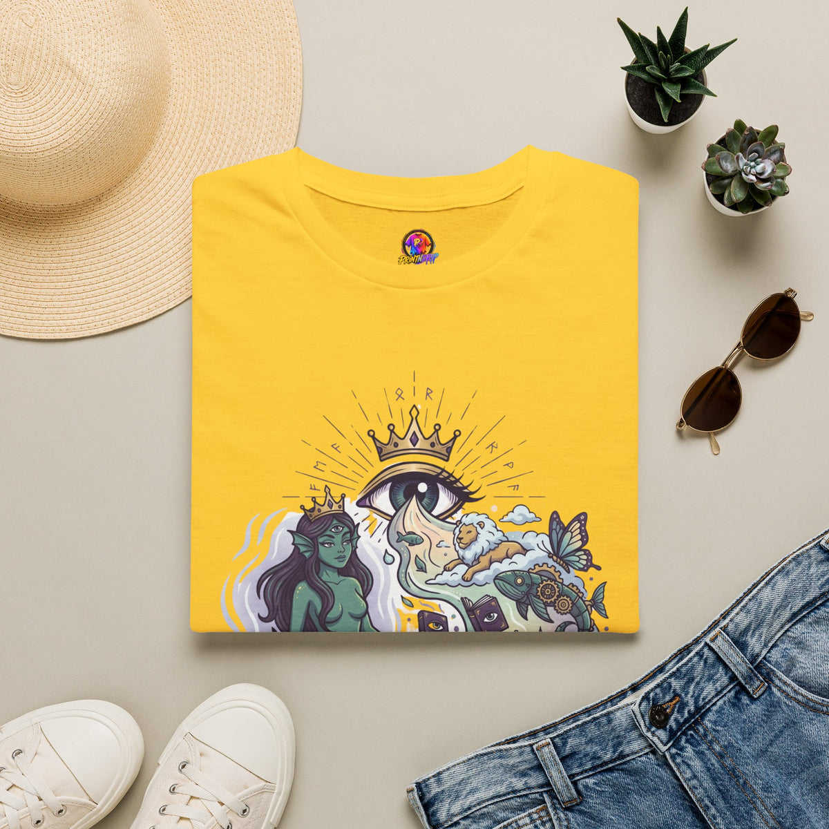 Mystical Mermaid Eye T-Shirt — 'Sensitive soul with a wild imagination' Graphic Tee