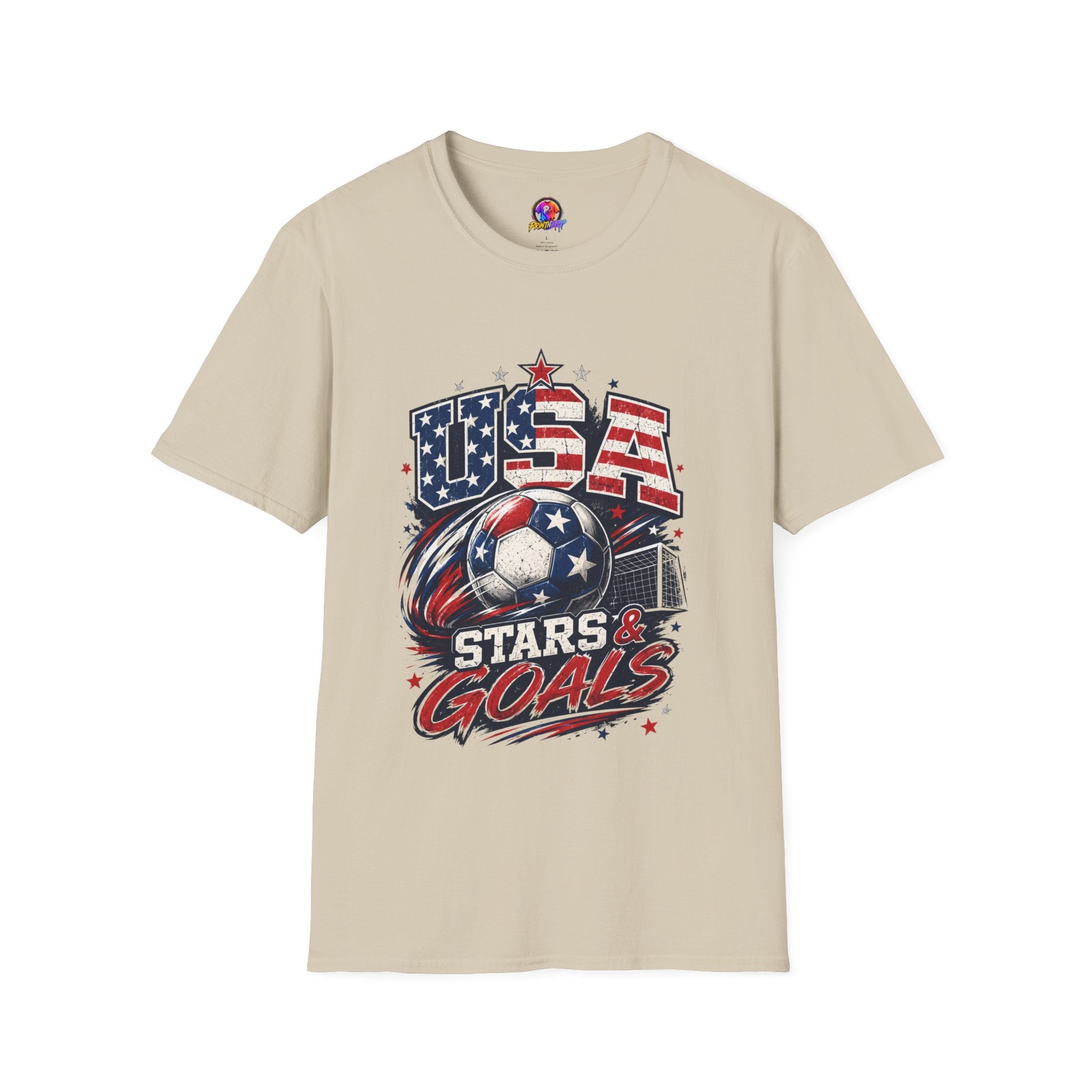 USA Stars & Goals Soccer T-Shirt